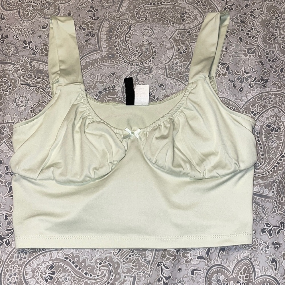 Silk cropped shirt